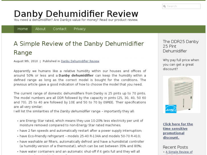 www.danbydehumidifierreview.com