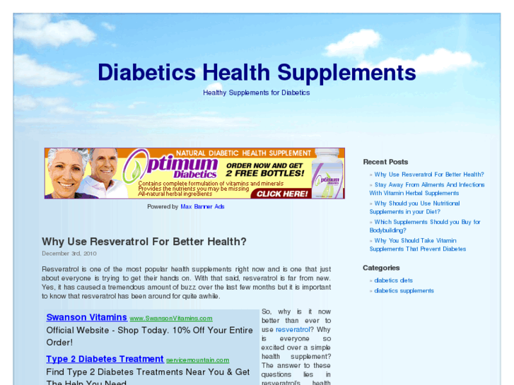 www.diabeticshealthsupplements.info