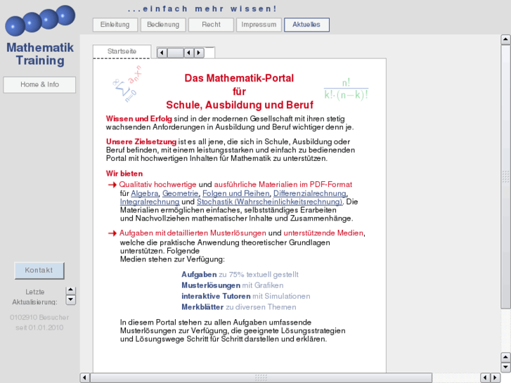 www.mathematics-training.com