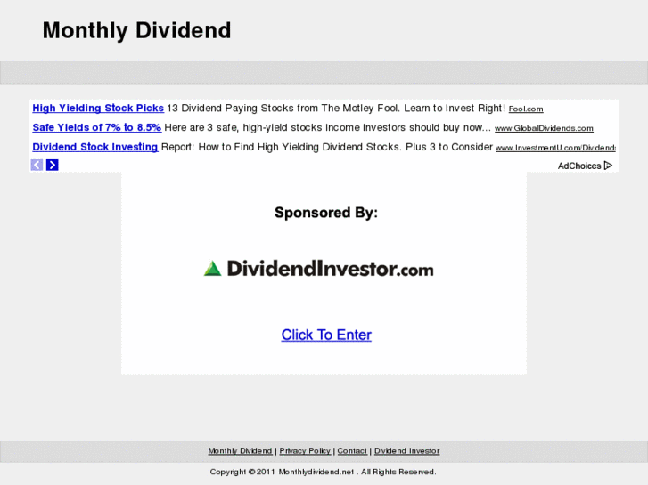 www.monthlydividend.net