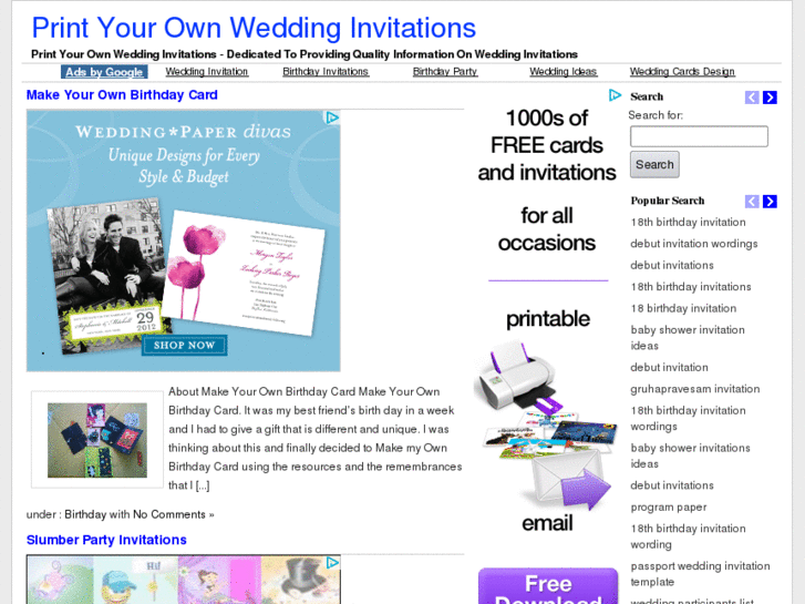 www.printyourownweddinginvitations.net