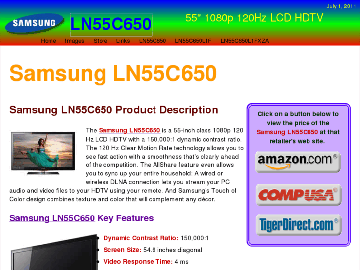 www.samsung-ln55c650.info