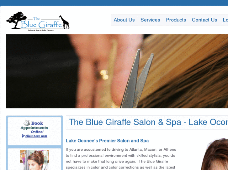 www.bluegiraffesalon.com