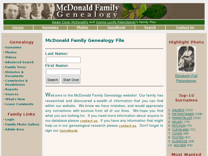 www.mcdonaldfamily.info