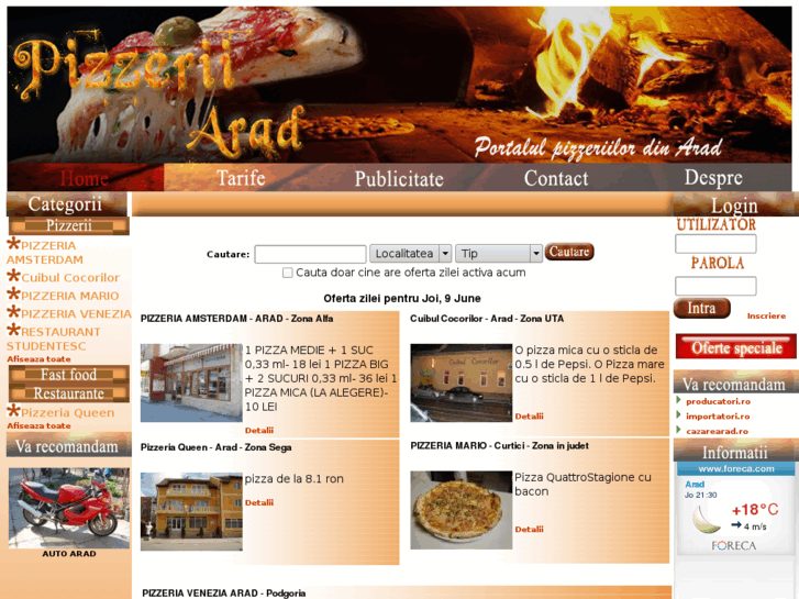 www.pizzeriiarad.ro