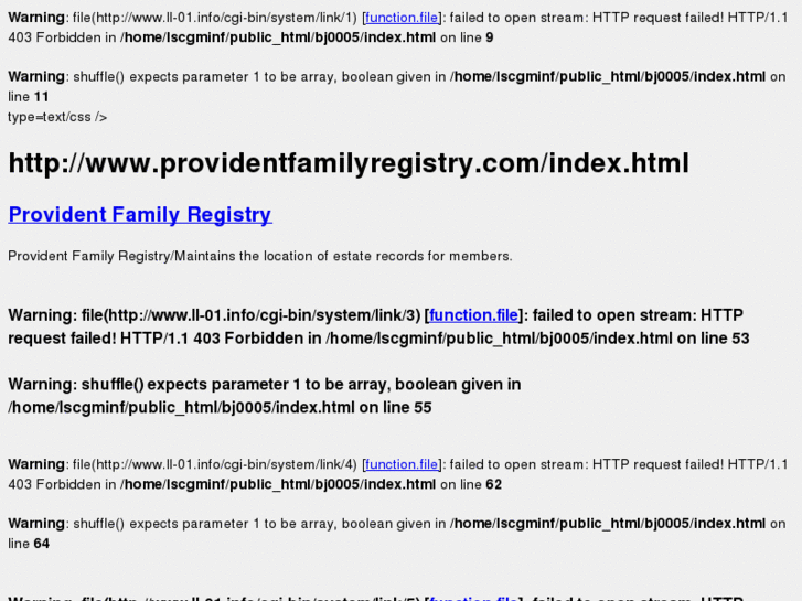 www.providentfamilyregistry.com