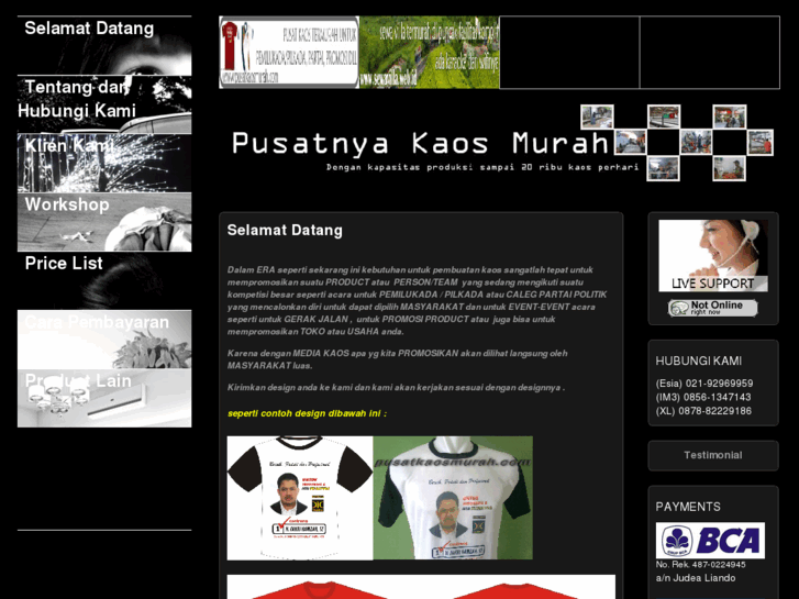 www.pusatkaosmurah.com