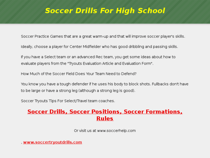 www.soccerdrillsforhighschool.net