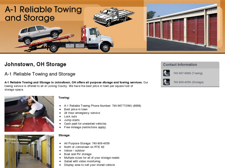 www.a1reliabletowingandstorage.com