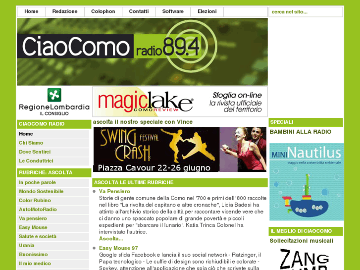 www.ciaocomoradio.it