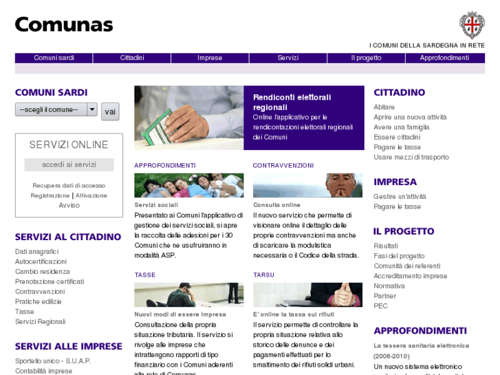 www.comunas.it