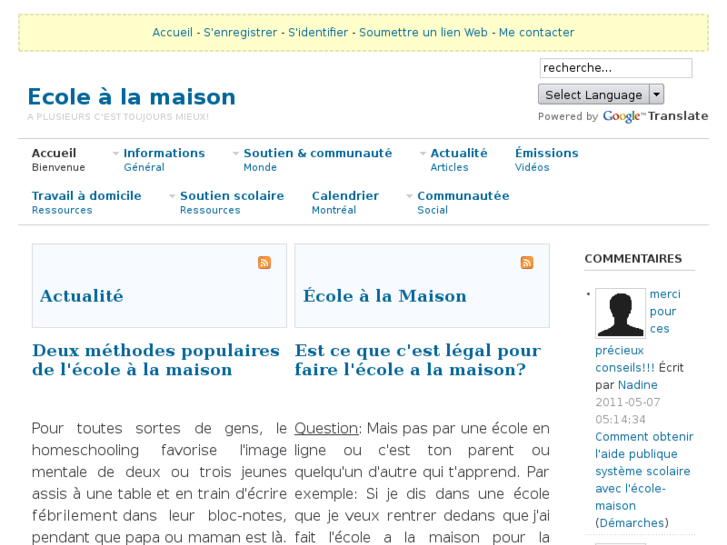 www.ecolealamaisonmontreal.com