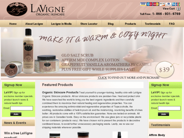 www.lavigneorganics.com
