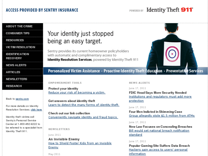 www.sentry-access-idtheft911.com