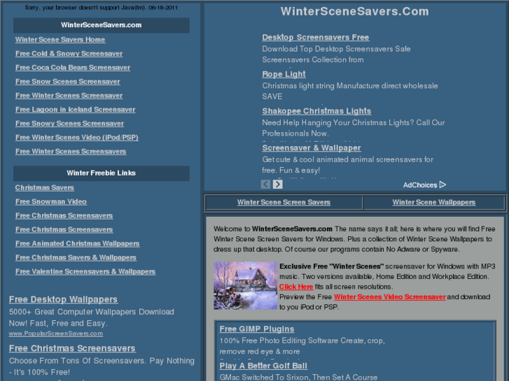 www.winterscenesavers.com