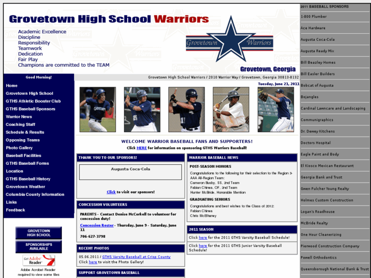 www.grovetownwarriors.org