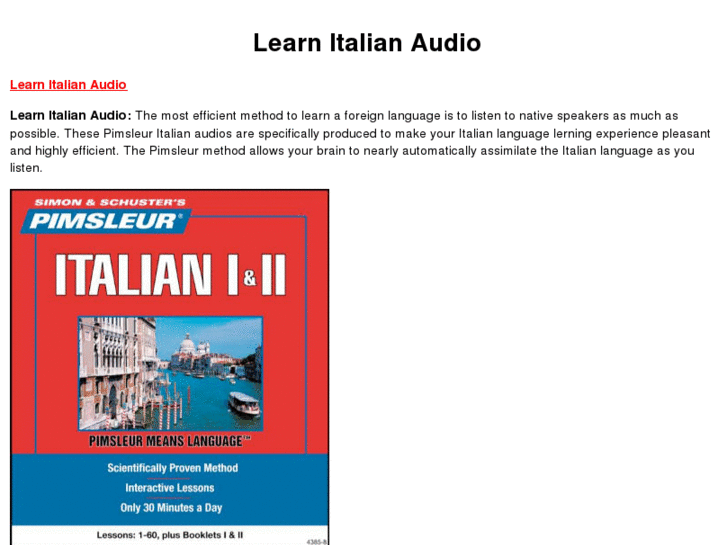 www.learnitalianaudio.com