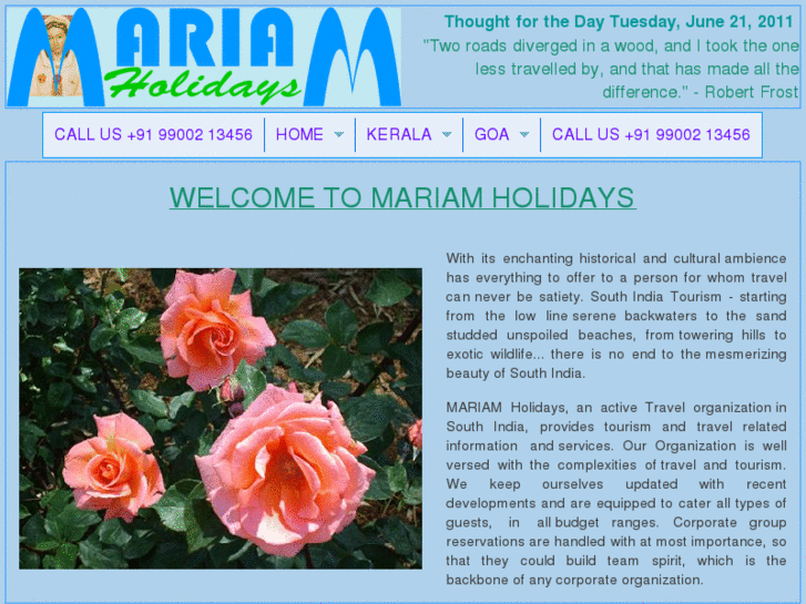 www.mariamholidays.com