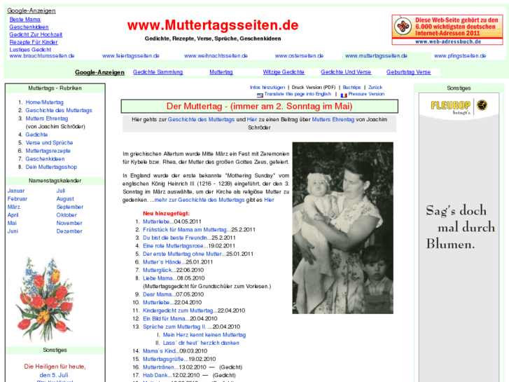 www.muttertagsseiten.de