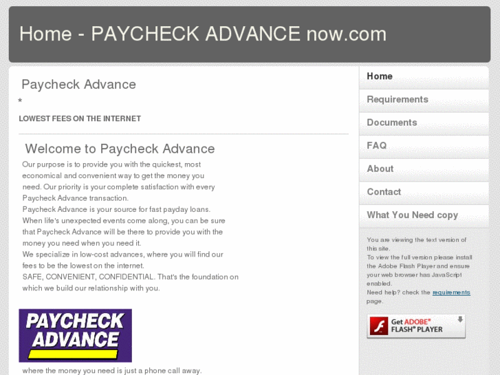 www.paycheckadvancenow.com