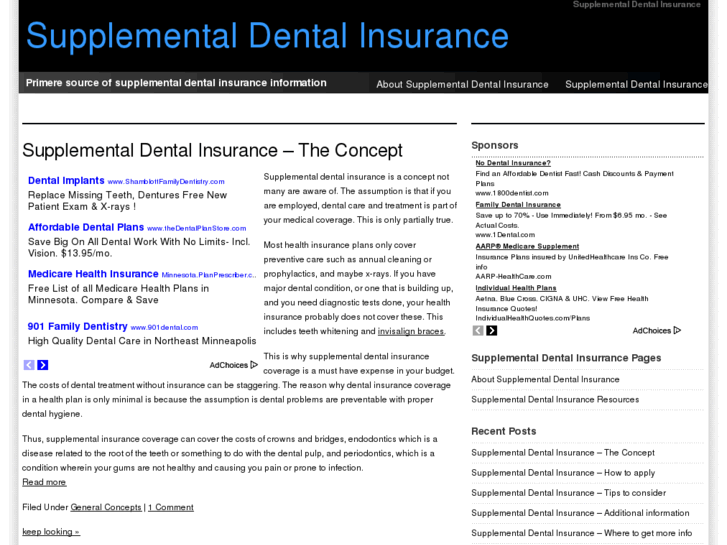 www.supplementaldentalinsuranceinfo.com