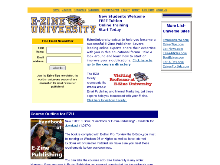 www.e-mail-university.net