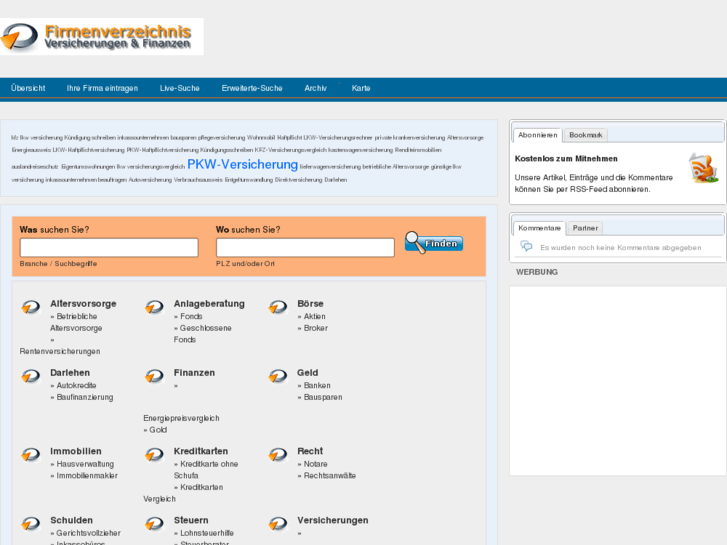 www.firmenverzeichnis-versicherungen.de
