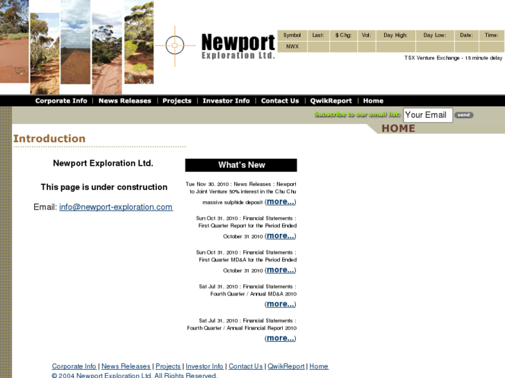 www.newport-exploration.com