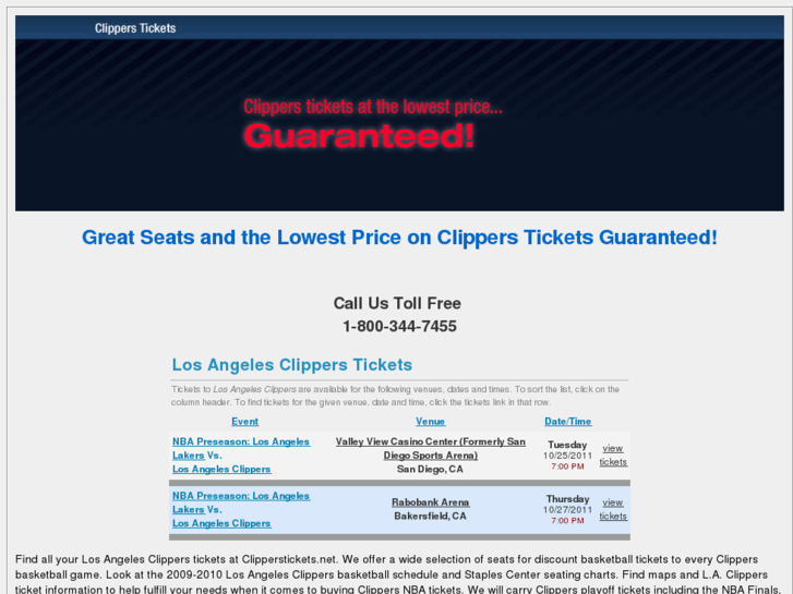 www.clipperstickets.net