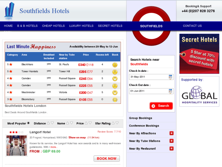 www.southfieldslondonhotels.com