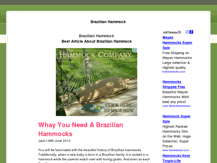 www.brazilianhammock.org