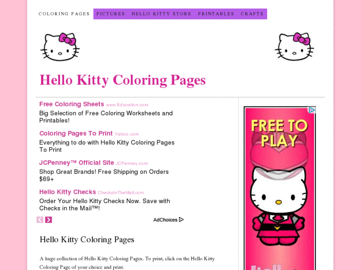 www.hellokittycoloringpage.com