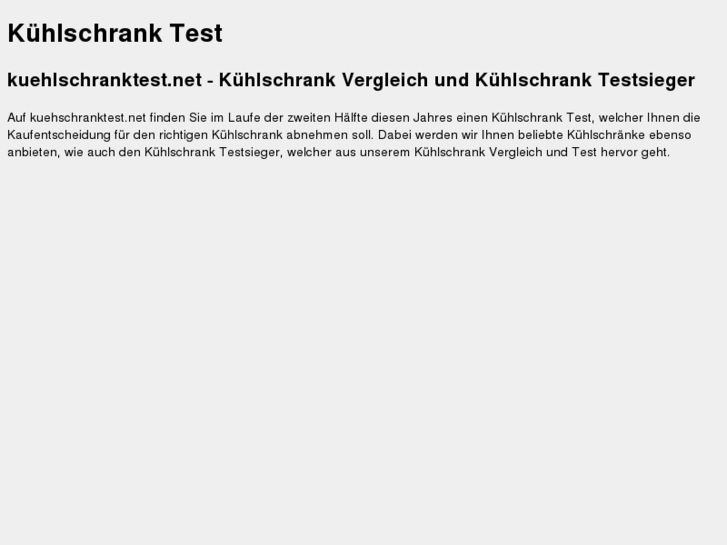 www.kuehlschranktest.net