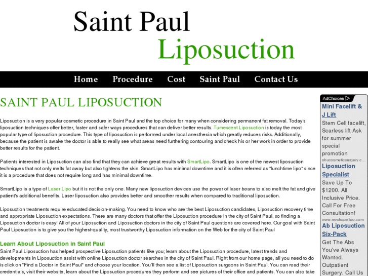 www.saintpaulliposuction.com