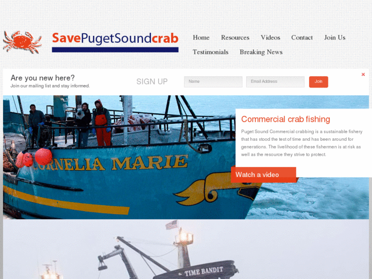 www.savepugetsoundcrab.com