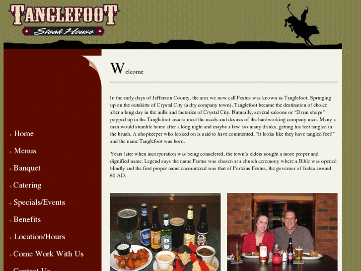 www.tanglefootsteakhouse.com