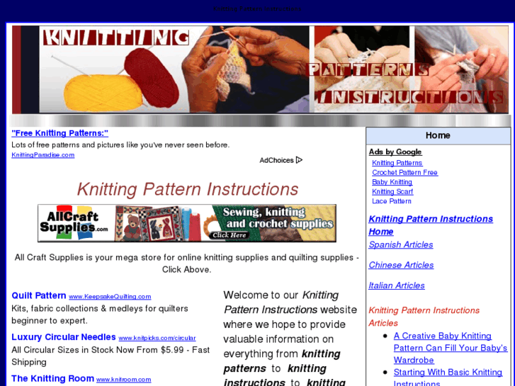 www.knittingpatterninstructions.com