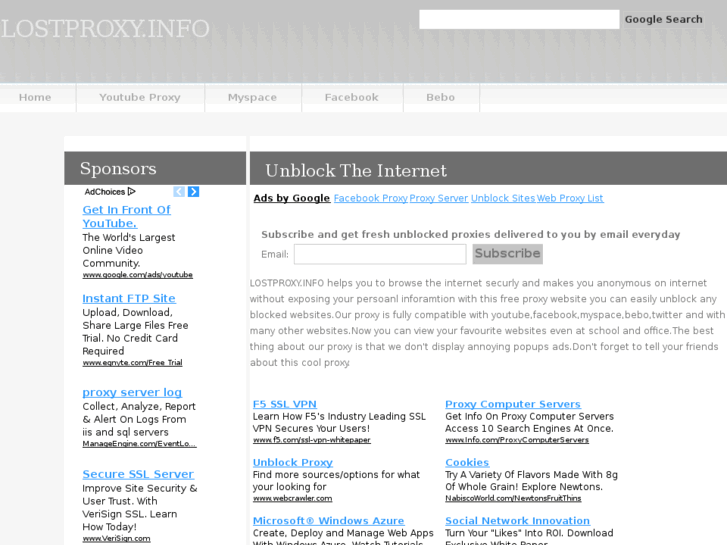 www.lostproxy.info