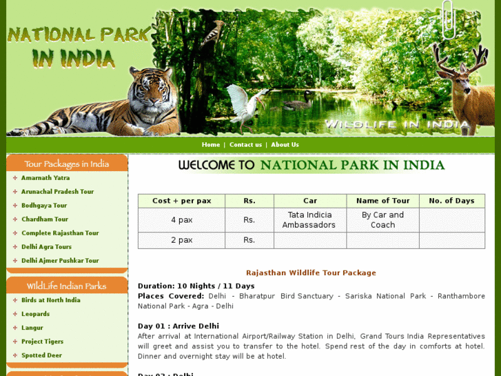 www.nationalparkindia.com