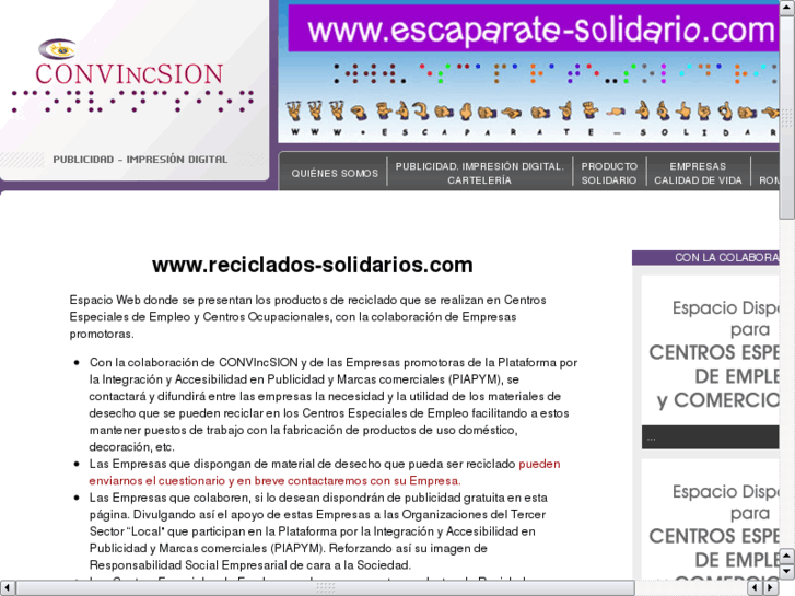 www.reciclados-solidarios.com