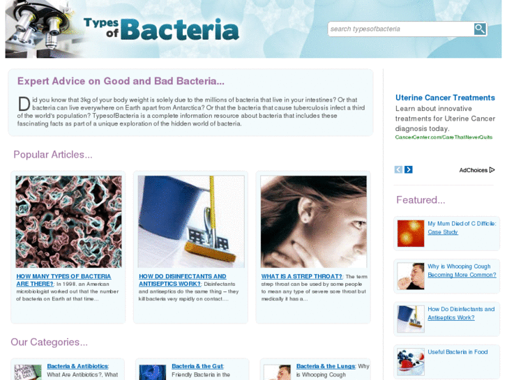 www.typesofbacteria.co.uk