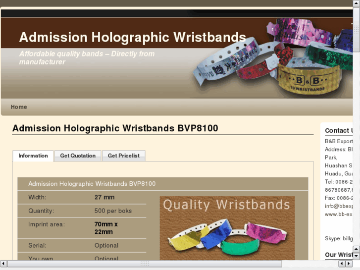 www.admission-holographic-wristbands.info