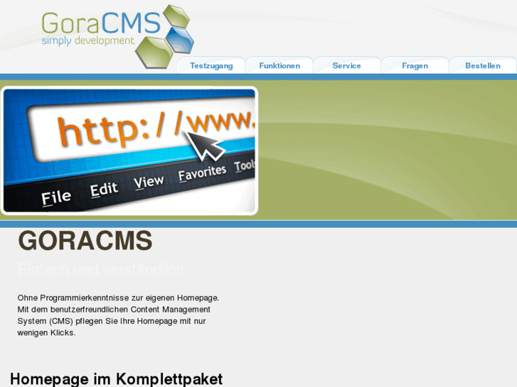 www.goracms.de