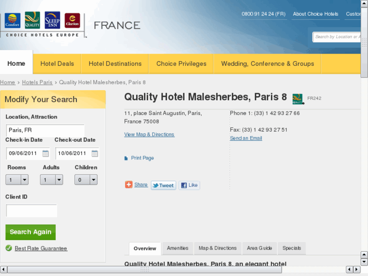 www.hotelmalesherbes.com