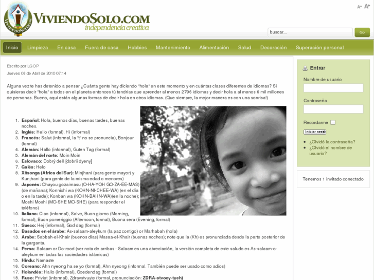 www.viviendosolo.com