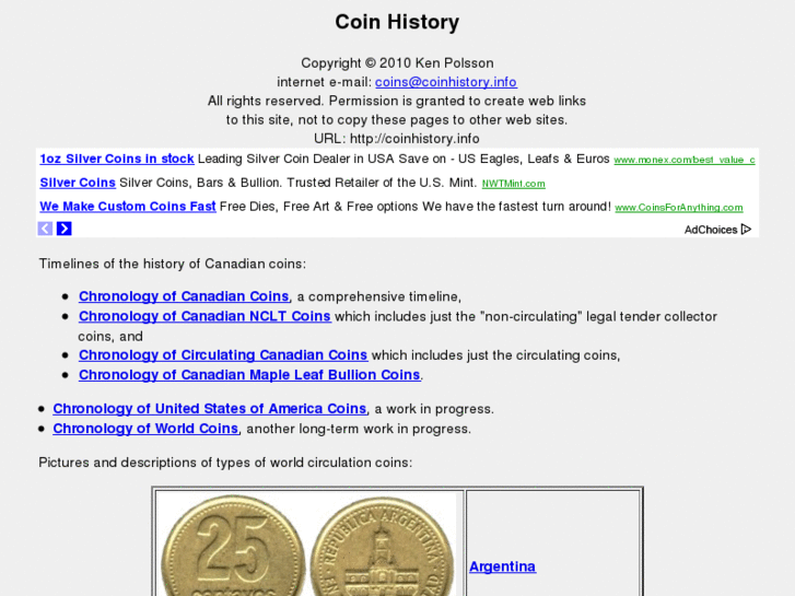 www.coinhistory.info