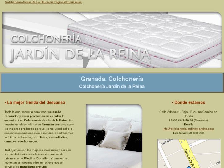 www.colchoneriajardindelareina.com