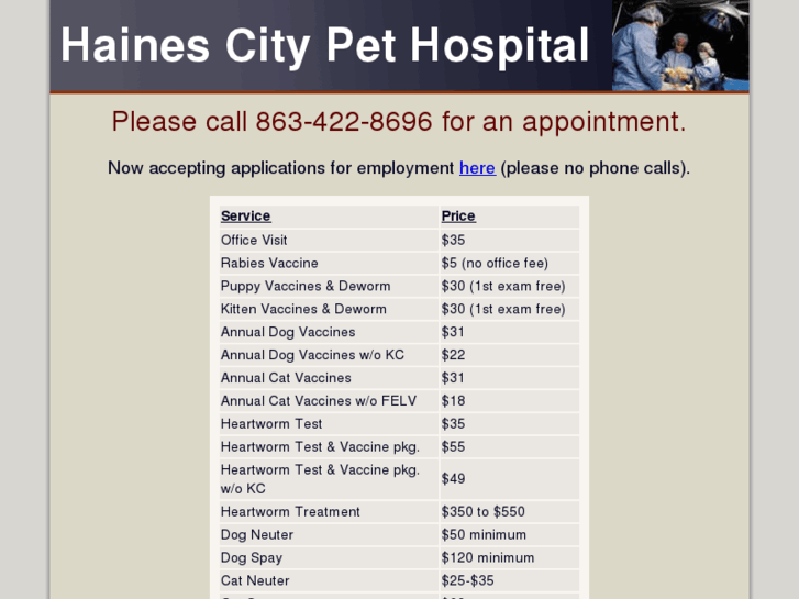 www.hainescitypethospital.com