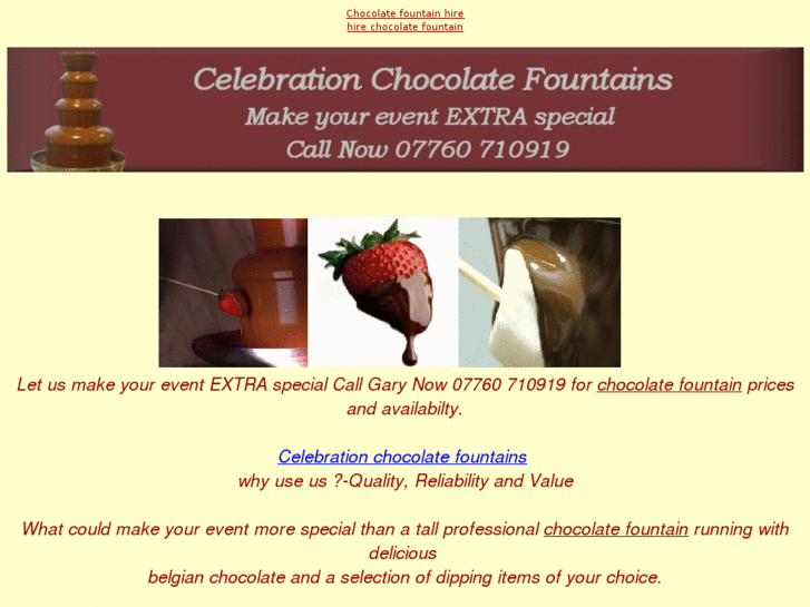 www.hirechocolatefountainhire.co.uk