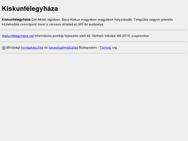 www.kiskunfelegyhaza.net